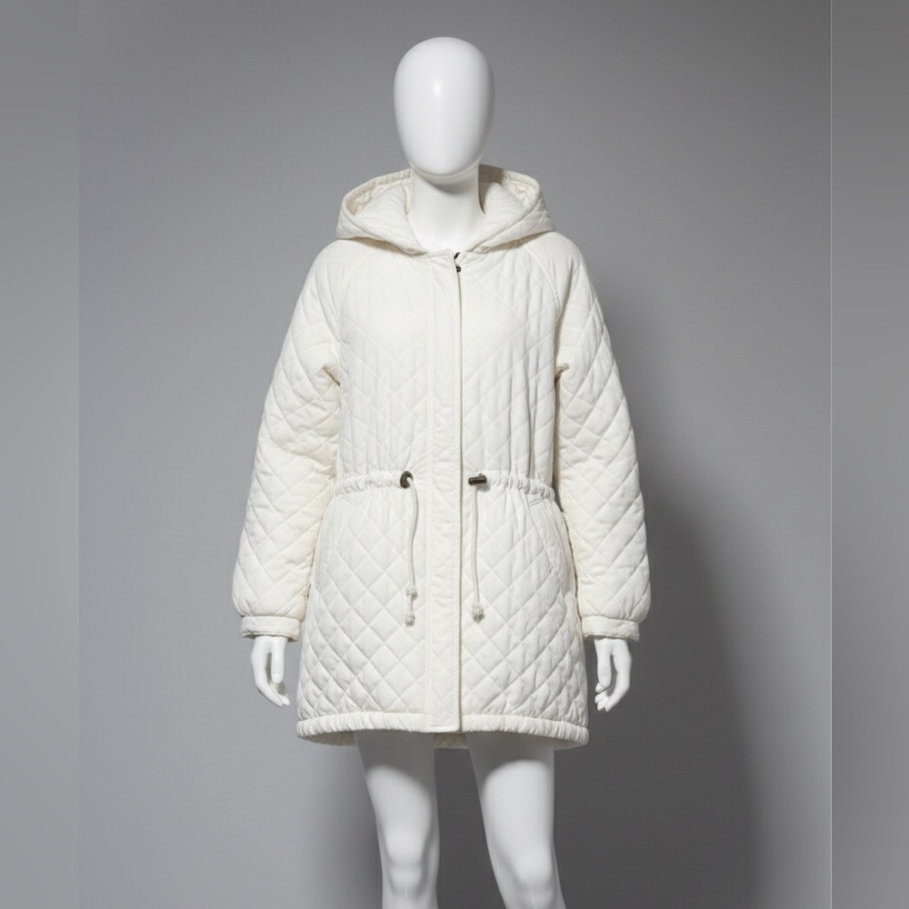 The Limited Women's Quilted Puffer Jacket - Cream
